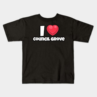 I love Council Grove Kids T-Shirt